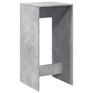 vidaXL Tavolo da Bar Grigio Cemento 51x50x103,5cm in Legno Multistrato