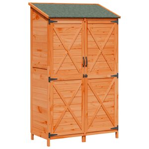 vidaXL Capanno da Giardino Marrone 106 x 56 x 176,5 cm