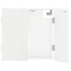 vidaXL Armadio per Dartboard ARNHEM Bianco Lucido Legno ingegnerizzato
