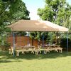 vidaXL Tenda da Festa Pieghevole Pop-Up Beige 580x292x315 cm