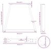 vidaXL Gambe per Tavolino da Caff&egrave; a Forma di V 2 pz Nere 28x(42-43,3) cm Acciaio