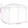 vidaXL Gazebo con Tende 300x300x265 cm Antracite