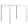 vidaXL Tavolino da Salotto Bianco 78x78x74 cm HDPE Aspetto Legno