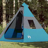 vidaXL Tenda da Campeggio Tipi per 7 Persone Blu Impermeabile