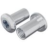 vidaXL Dado a bloccaggio 2 pz Nichel M6 x 25 mm Acciaio