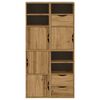 vidaXL Armadietti Laterali 4 pz ODDA 40x24x79 cm Legno Massello Pino
