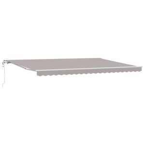 vidaXL Tenda retrattile Grigio Chiaro 500 &times; 350 cm Tessuto e Alluminio