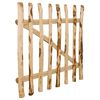 vidaXL Cancello Singolo per Recinzione in Legno di Nocciolo 100x90 cm