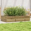 vidaXL Fioriera da Giardino 110x60x23 cm in Legno di Pino Impregnato
