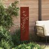vidaXL Schermo per privacy in giardino Floreale Ruggine 32 x 140 cm