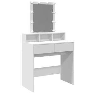 vidaXL Toeletta con LED Bianca 80x41x144,5 cm