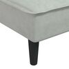 vidaXL Divano Letto a L Grigio Chiaro 255x140x70 cm in Velluto