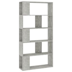 vidaXL Libreria/Divisorio Grigio Cemento 80x24x159cm