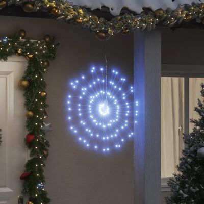 vidaXL Illuminazioni di Natale Galassia 140 LED 4pz Bianco Freddo 17cm