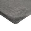 vidaXL Coperta 100x150 cm Pelliccia di Coniglio Sintetica Grigio Scuro