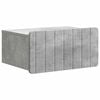 vidaXL Mobiletto da notte a muro Grigio Cemento 49 x 34,5 x 24 cm