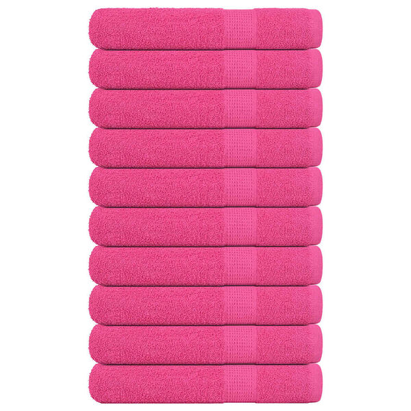 vidaXL Asciugamani per sauna FROGN 10 pezzi Rosa 80x200 cm 360 g/m&sup2;