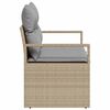 vidaXL Divano da giardino con cuscino 120 x 62 x 69 cm. polyrattan