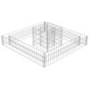 vidaXL Gabbione Fioriera in Acciaio Zincato 120x120x20 cm