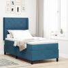 vidaXL Letto a molle con materasso Blu 100 x 200 cm Velluto