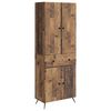 vidaXL 2 pz Legno antico