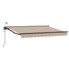 vidaXL Tettuccio Elettrico Retrattile Beige e Antracite 3,5 x 2,5 m