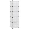 vidaXL Scarpiera Trasparente 44x31,5x153,5 cm in PP
