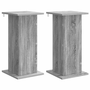 vidaXL Supporto per piante 2 pcs Grigio Sonoma 30,5 x 30 x 60,5 cm