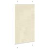 vidaXL Tenda Plissettata Crema 80x100 cm Larghezza Tessuto 79,4 cm