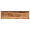 vidaXL Piano per Tavolo 110x30x2,5cm Rettangolare Legno Mango Grezzo