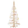vidaXL Albero di Natale Decorativo in Legno 210 cm Legno Massello Pino