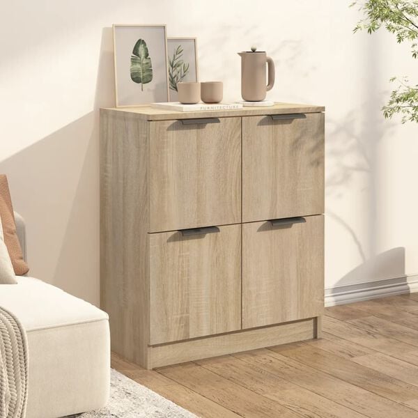 vidaXL Credenza Rovere Sonoma 60x30x70 cm in Legno Multistrato