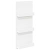 vidaXL Scaffale per riviste con lo scaffale Bianco 43 x 11 x 102 cm