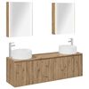 vidaXL Set di Armadi da Bagno 5 pz Rovere Artigianale