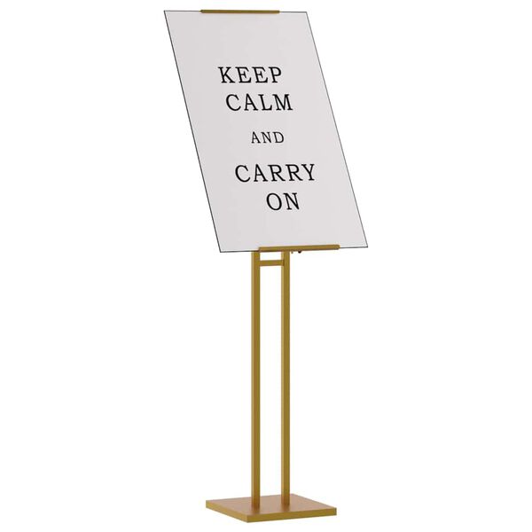 vidaXL Espositori per Fiere Oro 26,5 x 26,5 x 127 cm Acciaio