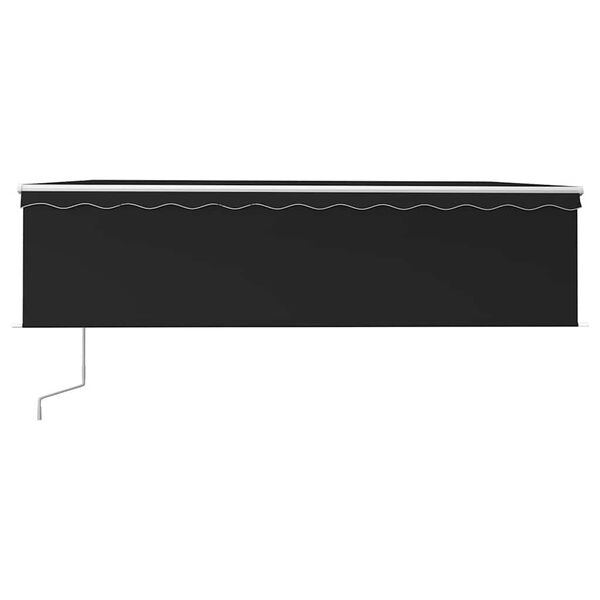 vidaXL Tenda Automatica con Parasole Sensore Vento e LED 5x3 Antracite