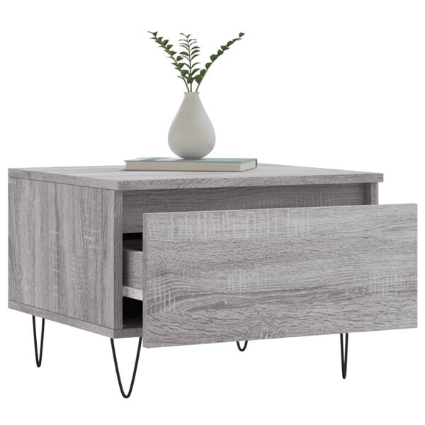 vidaXL Tavolini Salotto 2pz Grigio Sonoma 50x46x35cm Legno Multistrato
