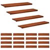 vidaXL Tappeti per scale 20 pz 120 x 30 x 2 cm Marrone