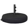 vidaXL Base per Ombrello da Patio 53 x 53 x 40 cm Acciaio Nero