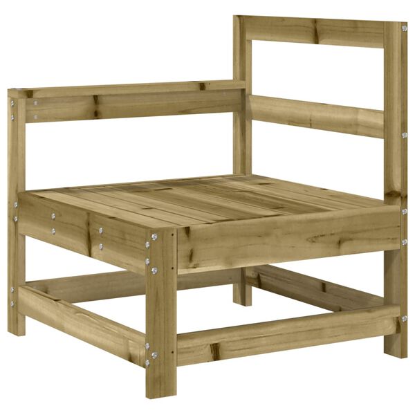 vidaXL Set Divani da Giardino 3 pz in Legno Impregnato di Pino