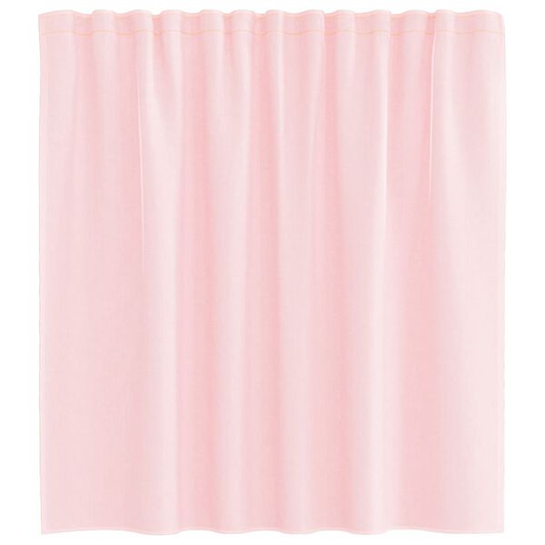vidaXL Tende in Voile con Passanti 2 pz Rosa Chiaro 140x140 cm