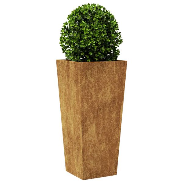 vidaXL Fioriera da Giardino 35x35x75 cm in Acciaio Corten