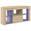 vidaXL Mobile TV LED Angolare 100 x 40 x 50 cm Rovere Sonoma