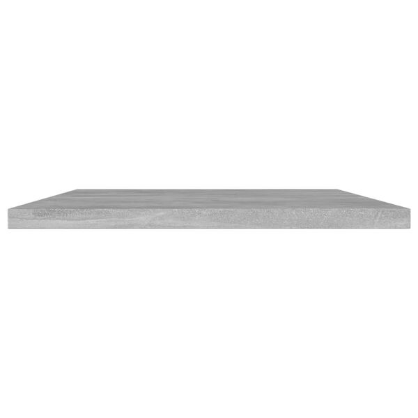 vidaXL Ripiani Libreria 8pz Grigio Cemento 100x30x1,5cm Multistrato