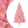 vidaXL Albero di Natale artificiale con luci integrate Rosa 240 cm PVC