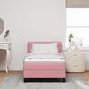vidaXL Letto a molle con materasso Rosa 200 x 90 cm Velluto
