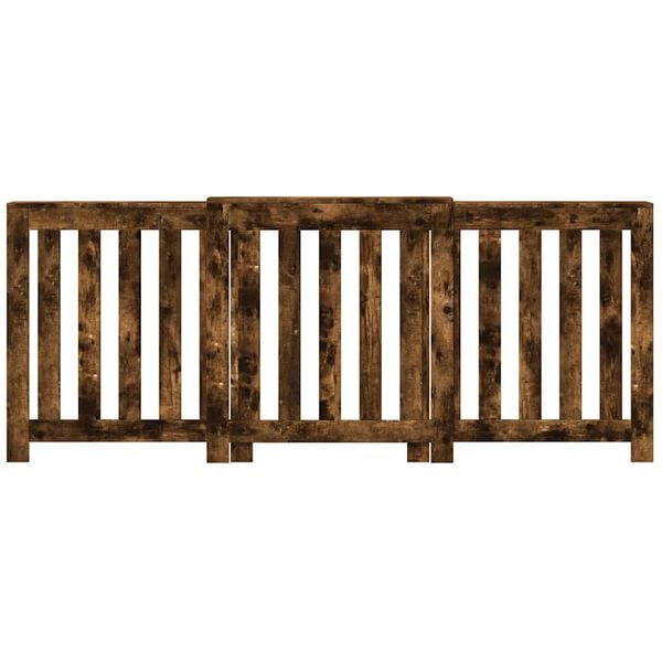 vidaXL Copertura Termosifone Rovere Fumo 205x21,5x83,5cm Multistrato