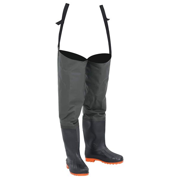 vidaXL Waders Verde Scuro Misura 44