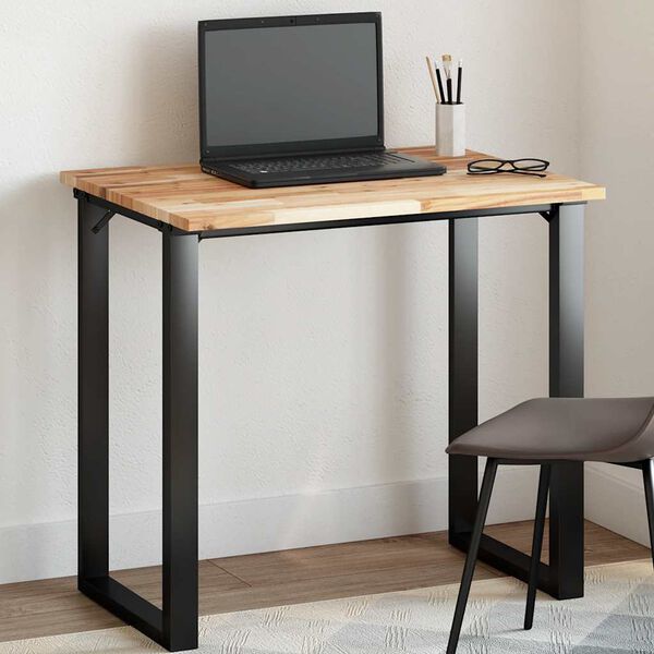 vidaXL Piano Tavolo Rettangolare 80x60x2cm in Legno Massello di Acacia