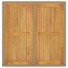 vidaXL Tavolo da Giardino Beige 109x107x74 cm in Polyrattan e Acacia